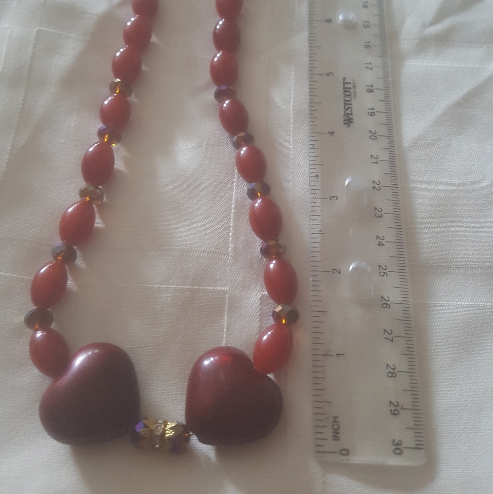 Handmade hearts necklace - Picture 6 of 10